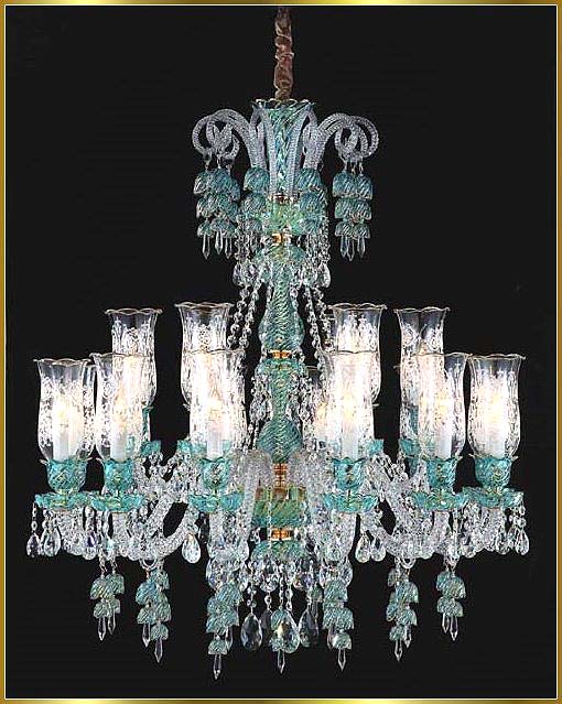 Crystal Chandeliers Model: MD88037-18- BLUE 